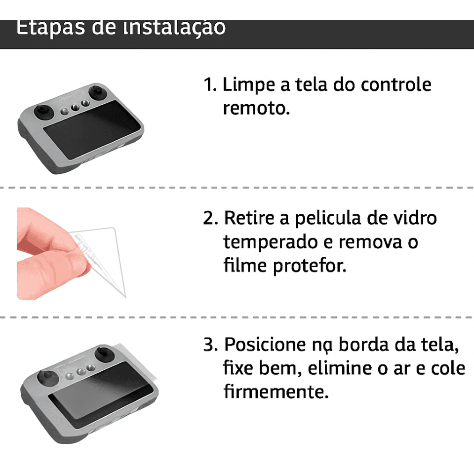 Película Protetora para Controle DJI Rc Pro 2 - Imagem 4