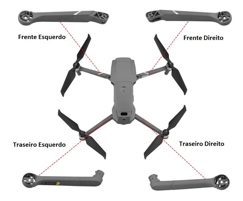 Braço Mavic 2 Sem Motor - Imagem 2