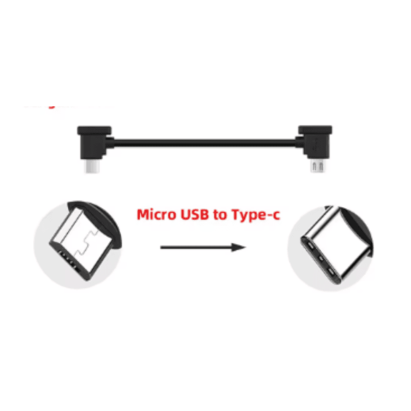Cabo Usb-C / Micro-Usb Controle DJI Original - Imagem 3