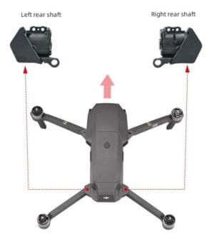 Dobradiça Completa Traseira Mavic Pro