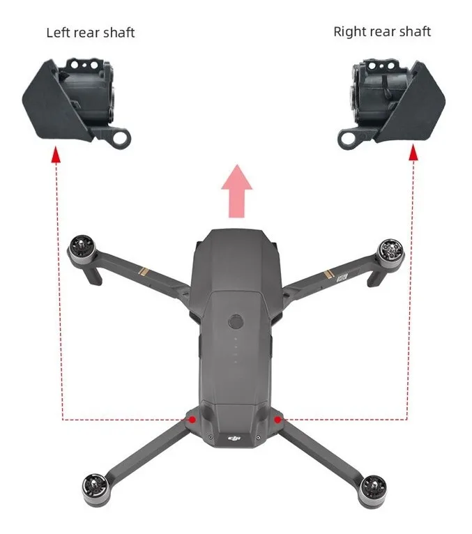 Dobradiça Completa Traseira Mavic Pro