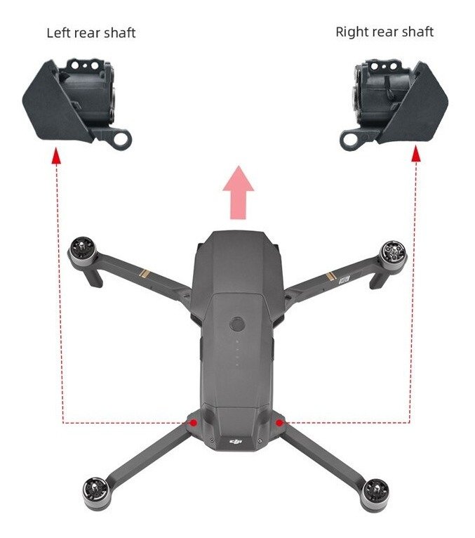 Dobradiça Completa Traseira Mavic Pro