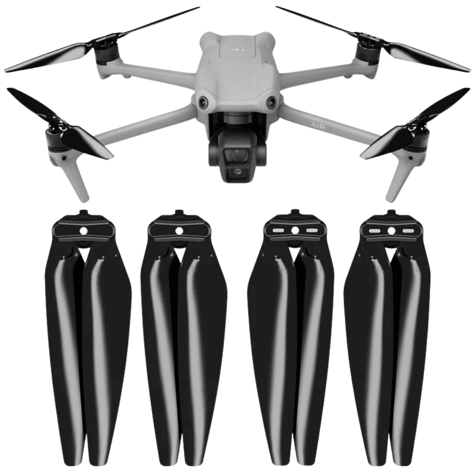 Hélices Master Airscrew DJI Air 3 / 3S Preto (Jogo)