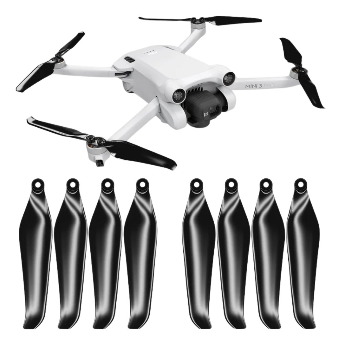 Hélices Master Airscrew DJI Mini 3 Pro/mini 4 Pro Preto (Jogo)