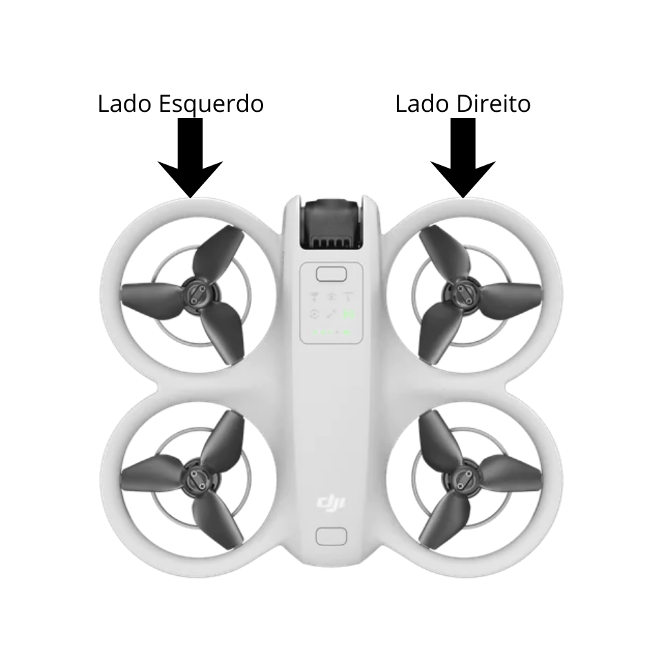 Shell Inferior Da Helices DJI Neo Lado Direito - Imagem 2